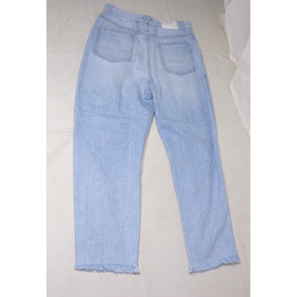 🆕 CLOSED Pearl High Rise Distressed Tapered Denim Jeans Blue 31 - Picture 14 of 16